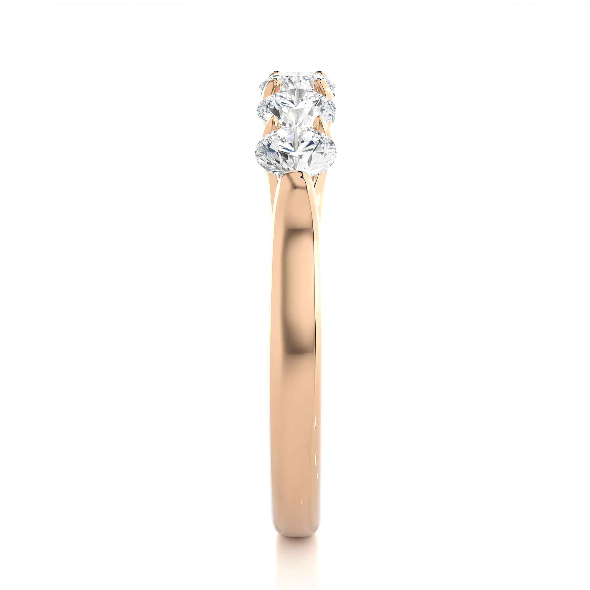 1.03 Carat H Color VS1 Clarity Diamond Studded Natural Diamond Ring.